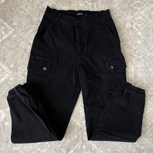 THE KRIPT Black Cargo Pants Small